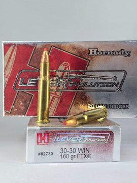 MUNICION HORNADY CAL .30-30 FTX LVR 160 GR FTX LVR
