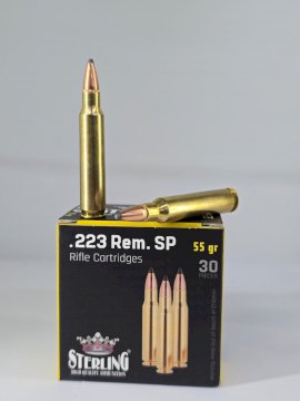 MUNICION STERLING .223 55GR SP