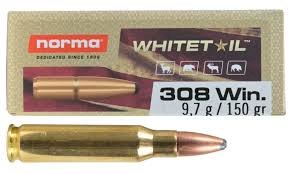 MUNICION NORMA WHITETAIL CAL .308 150 Gr SP