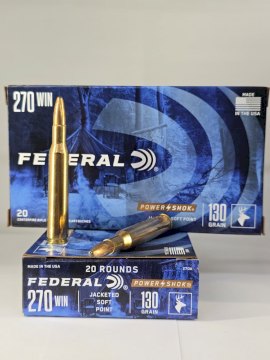 MUNICION FEDERAL CAL .270 POWER SHOK 130 Gr SP MUNICION FEDERAL CAL .270 POWER SHOK 130 Gr SP