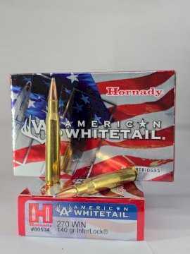 MUNICION HORNADY CAL. 270 WIN 140 GRS AW BTSP
