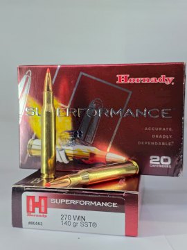 MUNICION HORNADY CAL .270 SST SPF 140 Gr MUNICION HORNADY CAL .270 SST SPF 140 Gr