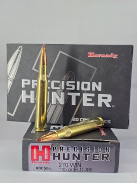 MUNICION HORNADY CAL .270 PRECISION HUNTER 145 Gr - ELD-X MUNICION HORNADY CAL .270 PRECISION HUNTER 145 Gr - ELD-X