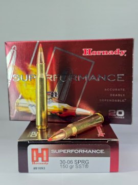 MUNICION HORNADY SUPERFORMANCE CAL .30-06 SPRG 150 Gr SST MUNICION HORNADY SUPERFORMANCE CAL .30-06 SPRG 150 Gr SST