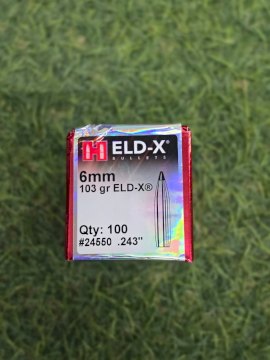 PUNTAS HORNADY CAL .6MM/243 - 103 Gr ELD-X PUNTAS HORNADY CAL .6MM/243 - 103 Gr ELD-X