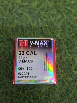 PUNTAS HORNADY CAL .22/223 60 Gr V-MAX 