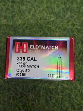 PUNTAS HORNADY CAL .338 - 285 Gr EDL MATCH PUNTAS HORNADY CAL .338 - 285 Gr EDL MATCH