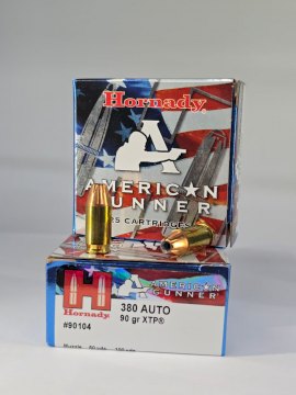 MUNICION HORNADY CAL .380 XTP AG 90 JHP