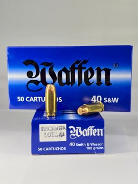 MUNICIÓN WAFFEN CAL 40 S&W 180 Gr MUNICIÓN WAFFEN CAL 40 S&W 180 Gr