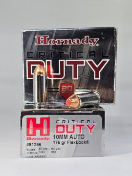MUNICION HORNADY CAL 10MM CRITICAL DUTY 175 Gr