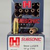 MUNICION HORNADY CAL .9MM XTP SUBSONIC 147 Gr XTP