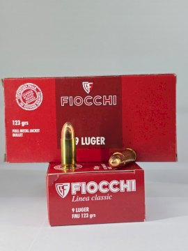 MUNICION FIOCCHI CAL. 9MM 123 GR (MADE IN USA) MUNICION FIOCCHI CAL. 9MM 123 GR (MADE IN USA)