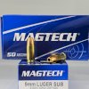 MUNICION MAGTECH CAL .9MM SUBSONICA 147 Gr JHP FLAT