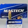 MUNICION MAGTECH CAL .9MM SUBSONICA 147 Gr FMC FLAT
