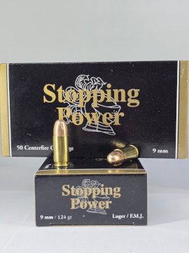 MUNICION STOPPING CAL .9MM  124 Gr FMJ