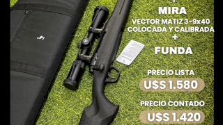 CARABINA SAVAGE AXIS CAL. 308 COMBO C/ MIRA VECTOR FORESTER 3-9X40 CARABINA SAVAGE AXIS CAL. 308 COMBO C/ MIRA VECTOR FORESTER 3-9X40