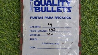 PUNTAS MATCH Q 9MM 135GR TEFLON - RN PUNTAS MATCH Q 9MM 135GR TEFLON - RN