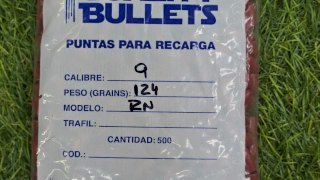 PUNTAS MATCH Q 9MM - 124 GR TEFLON BH