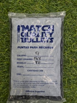 PUNTAS MATCH Q 9MM - 147 Gr TEFLON PUNTAS MATCH Q 9MM - 147 Gr TEFLON