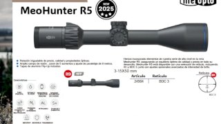 MIRA MEOPTA MEOHUNTER R5 3-15X50 RD SFP BDC3 SPF - 30MM
