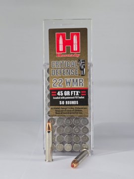 MUNICION HORNADY CAL .22 WMR 45GR FTX MUNICION HORNADY CAL .22 WMR 45GR FTX
