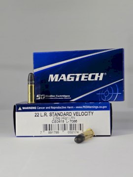 MUNICION MAGTECH CAL.22LR SOLIDA/PLOMO 40 Gr - STD PS PLO