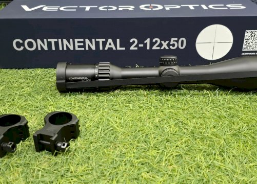 MIRA VECTOR CONTINENTAL X6 2-12X50 G4 30MM RETICULO 4 ILUMINADO - C/ANILLAS - SPF