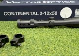 MIRA VECTOR CONTINENTAL X6 2-12X50 G4 30MM RETICULO 4 ILUMINADO - C/ANILLAS - SPF