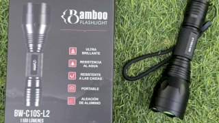 LINTERNA BAMBOO C10S L2 - 1100 LUMN - 300 MTS - 3/6 HS - RECARG - 100 GRS