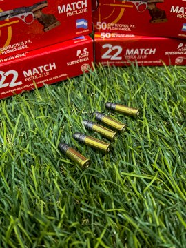 MUNICION ORBEA 22LR MATCH PISTOL 40 Gr - SUBSONICA