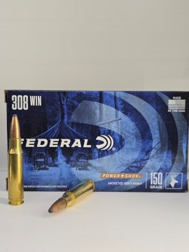 MUNICION FEDERAL 308 POWER SHOK 150GR 