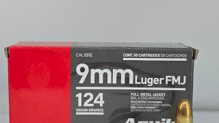MUNICION AGUILA CAL .9MM 124 Gr FMJ