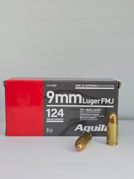 MUNICION AGUILA CAL .9MM 124 Gr FMJ