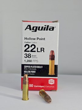 MUNICION AGUILA CAL .22LR SUPER EXTRA 38 Gr - ALTA VELOCIDAD