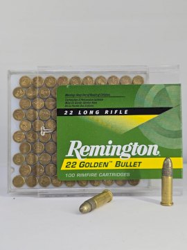 MUNICION REMINGTON CAL .22 LR GOLDEN BULLET 40 GRS SOLIDA/COBRE