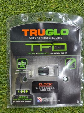 TRUGLO ALZA Y GUION TRITIUM Y FIBRA ÓPTICA - GLOCK