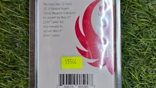 CARGADOR RUGER  MARK IV 10 DISPAROS  CAL. 22LR