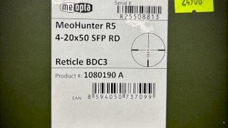 MIRA MEOPTA MEOHUNTER R5 4-20x50 RD SFP BDC 3 - SPF