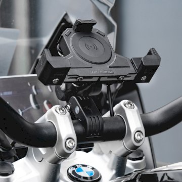 SOPORTE DE CELULAR MOTOWOLF 2828B ALUMINIO CON CARGADOR