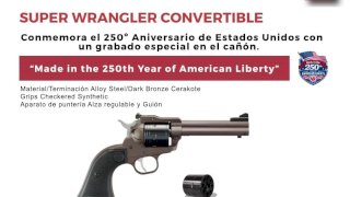 RUGER 22LR/22WMR SUPER WRANGLER CONVERTIBLE TH 250
