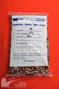 PUNTAS MATCH Q 9MM - 124 Gr Teflon  500