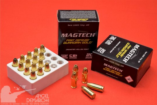 MUNICION MAGTECH .9mm GUARDIAN GOLD 124 Gr JHP