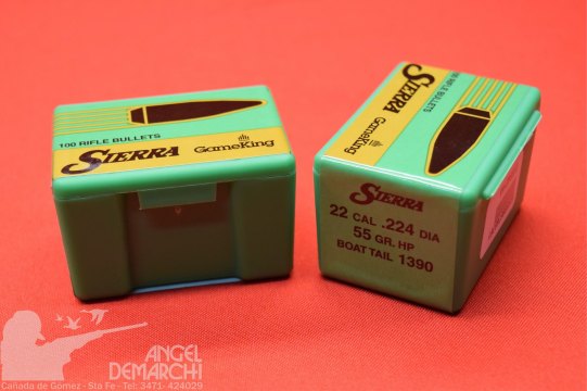 PUNTAS SIERRA .22/224 - 55 Gr HPBT 100
