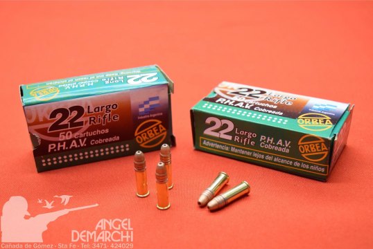 MUNICION ORBEA .22 LR HUECA/COBREADA 36 Gr - HP HV COB MUNICION ORBEA .22 LR HUECA/COBREADA 36 Gr - HP HV COB