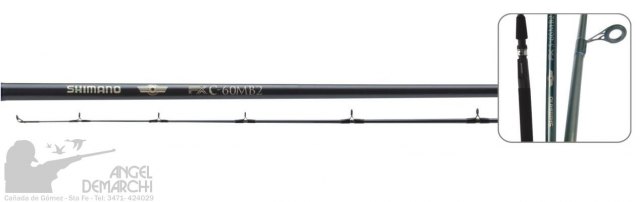 CAÑA SHIMANO CASTING FXC66MHB2 2.00 mts 2 M Heavy fibra de vidrio goma eva 15-30 lbs