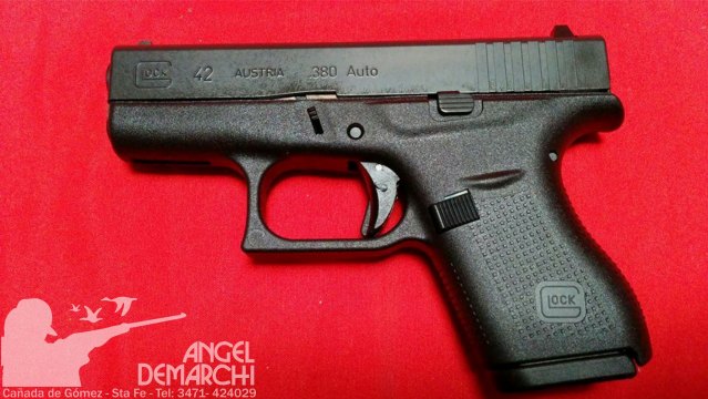 PISTOLA  GLOCK SEMI 42 - GEN 4 PAVONADA CAL .380