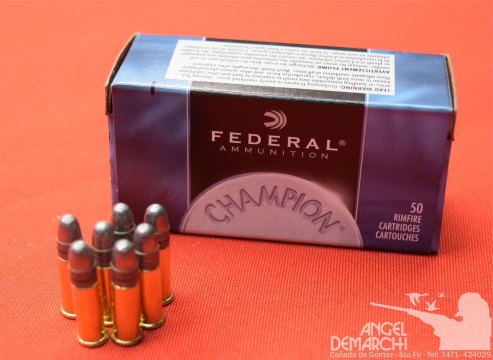 MUNICION FEDERAL .22 WMR 737 CHAMPION  40 Gr FMJ